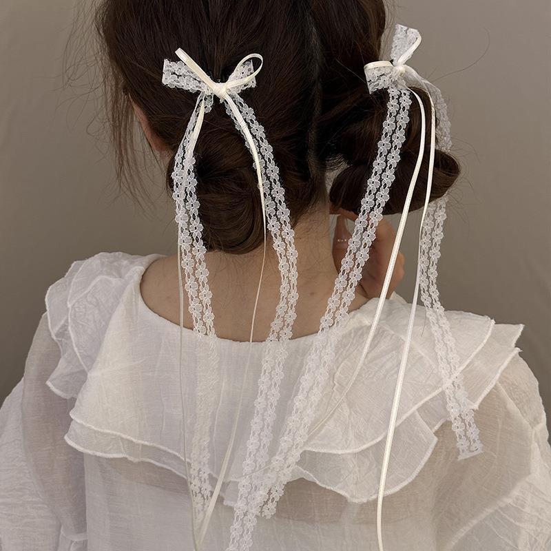 Pink bow hair clip for ballet fans