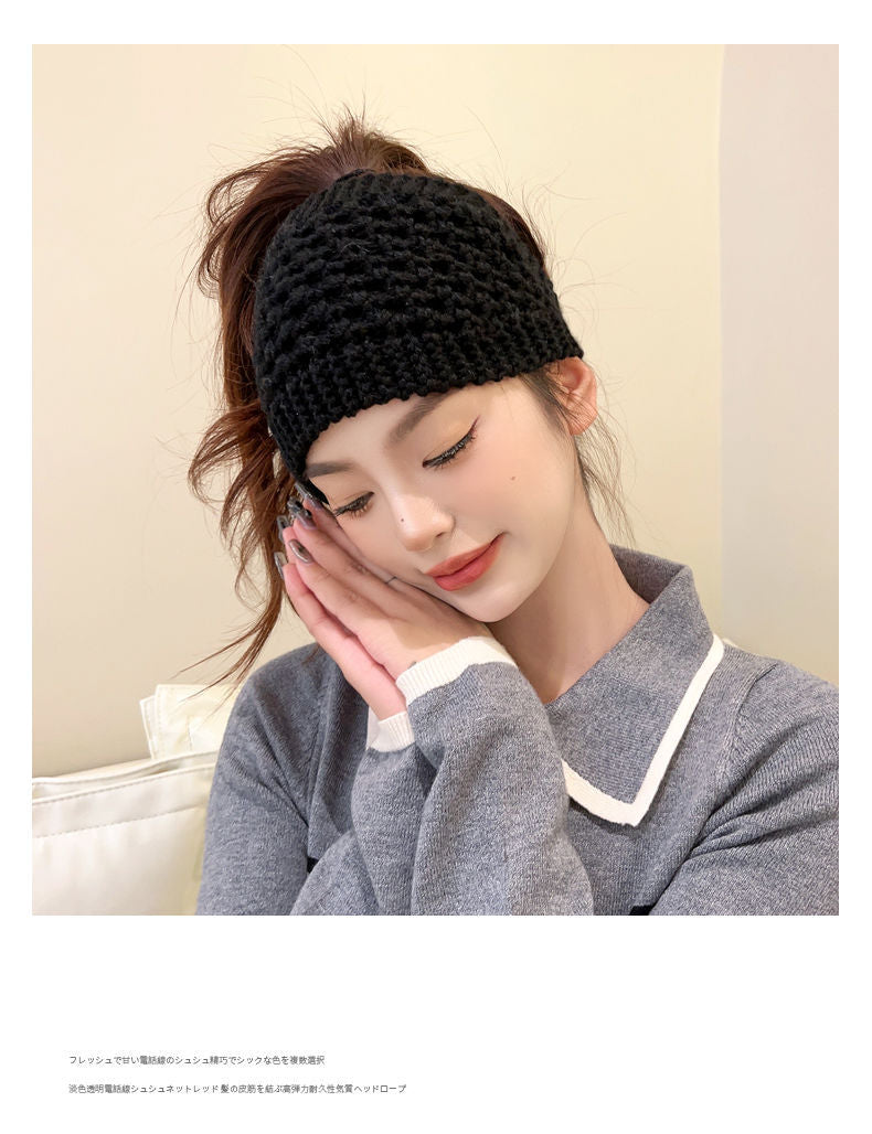 Knitted ear warmer soft texture