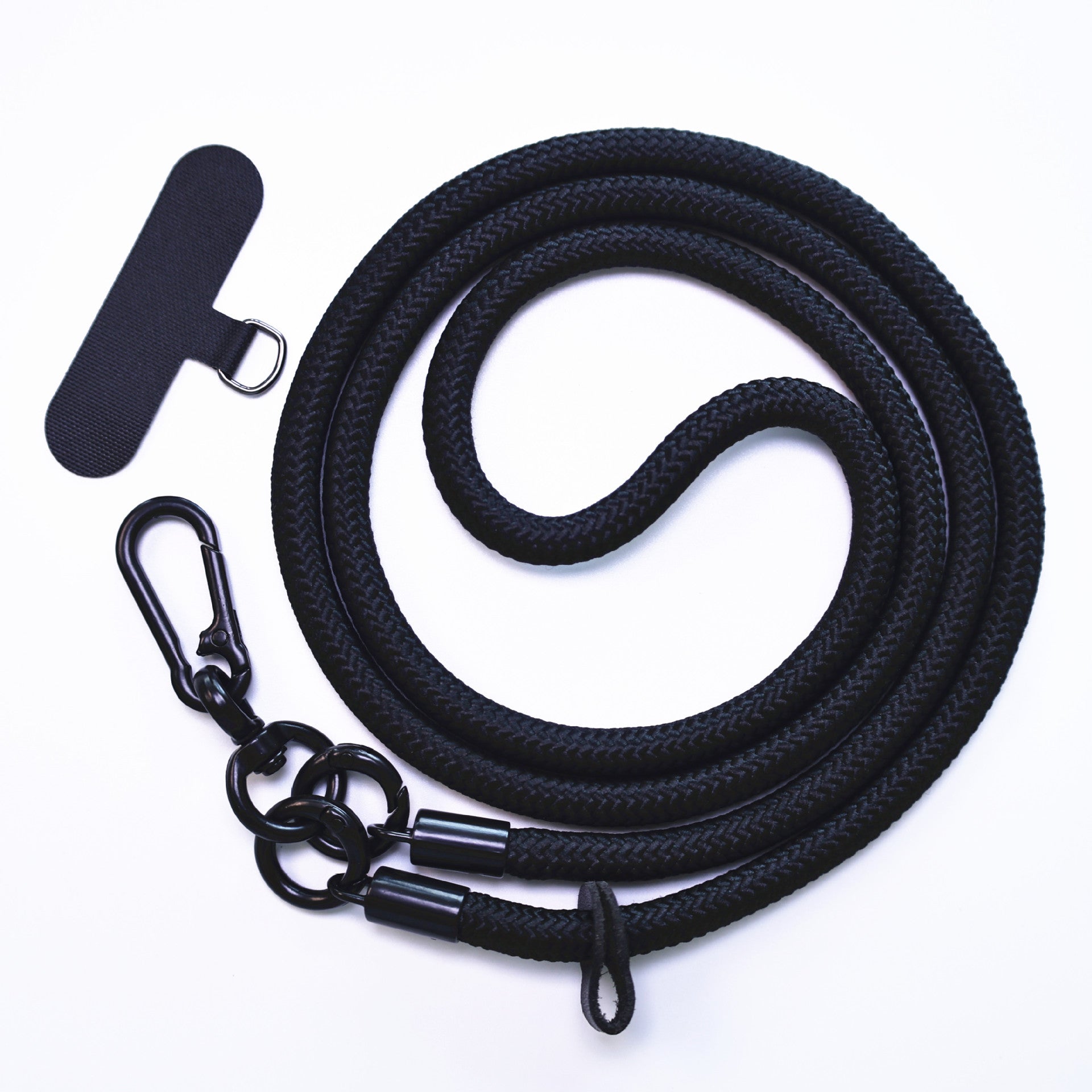 Universal phone lanyard in black