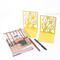 Tree Shadow Bookends B Pair - Yellow
