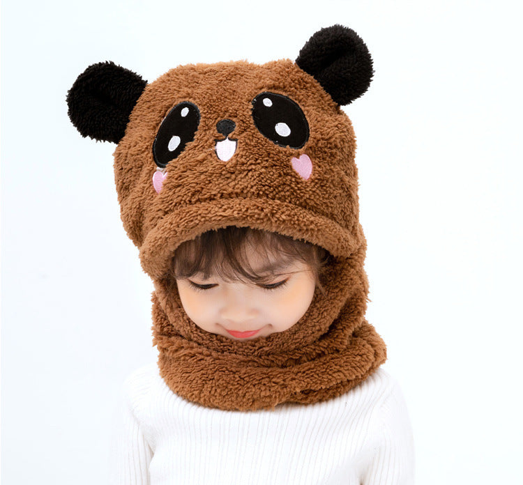 Adorable children's hat and scarf set