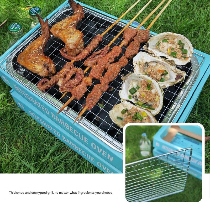 Portable disposable BBQ grill image 1