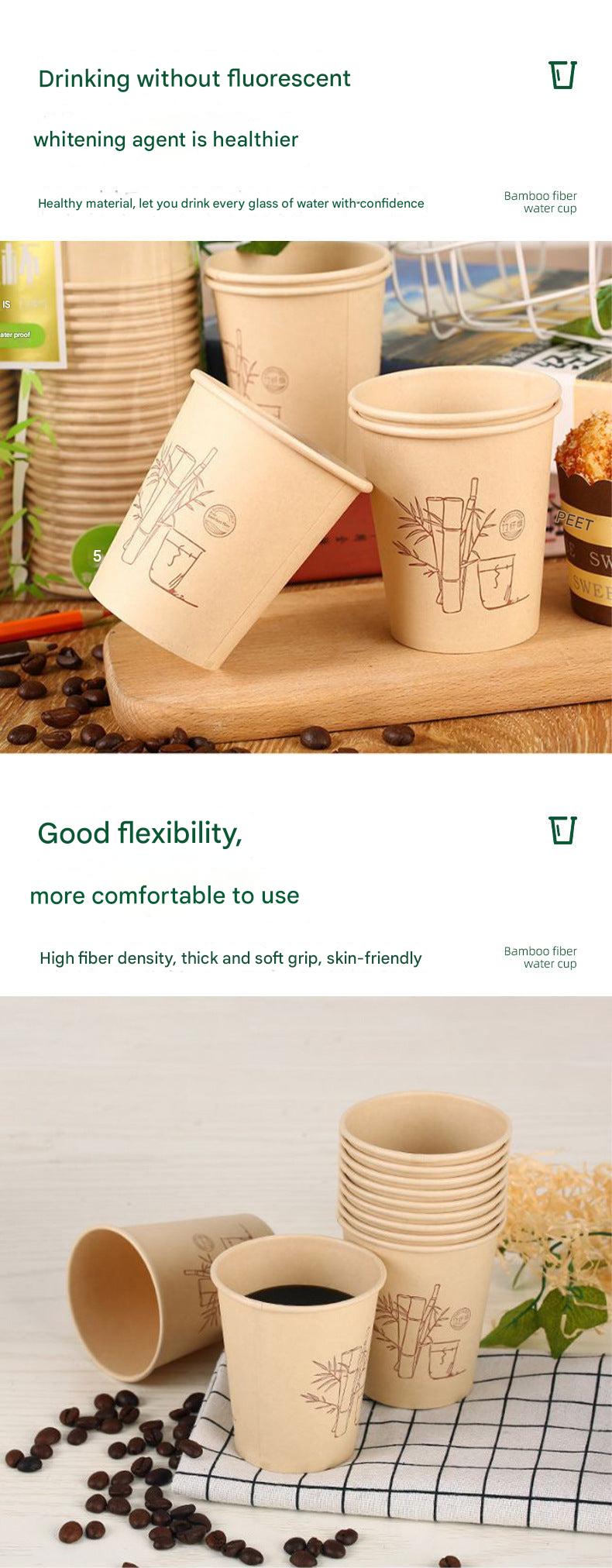 Sustainable Bamboo Fiber Disposable Cup Image 4