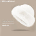 Plush Mongolian Hat White