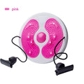 Rope Half-Moon Magnetic Waist Twisting Disc Pink