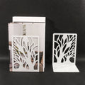 Tree Shadow Bookends B Pair White