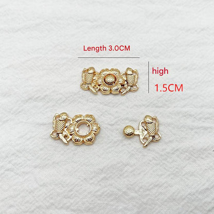 Stylish metal clasp for Hanfu costume