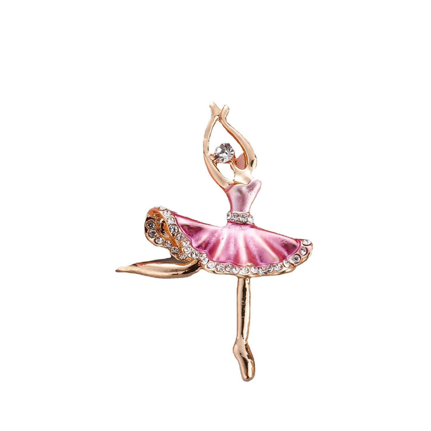 Stylish girls brooch in pink 4