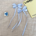 Blue flowing ribbon bow *1 piece