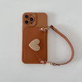 Brown Eyes Card Holder Heart