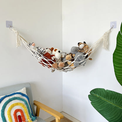 Bohemian toy storage hammock