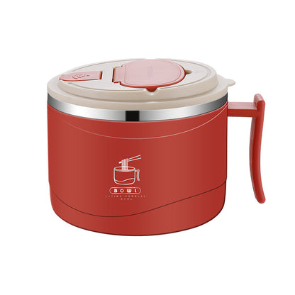 Compact storage stainless steel meal bowl