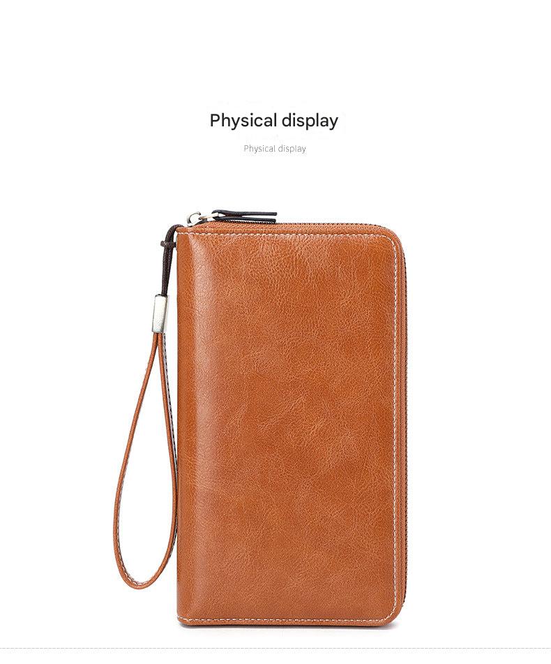 RFID women's wallet in light blue color