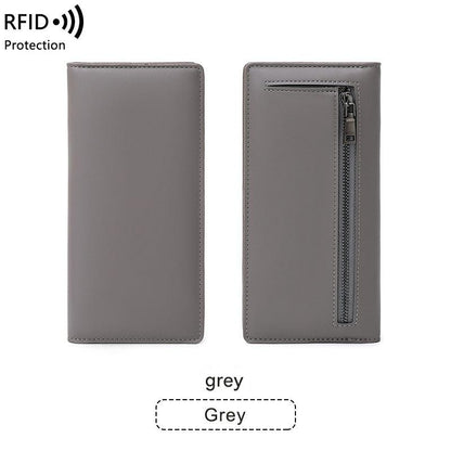 RFID blocking women's wallet side view