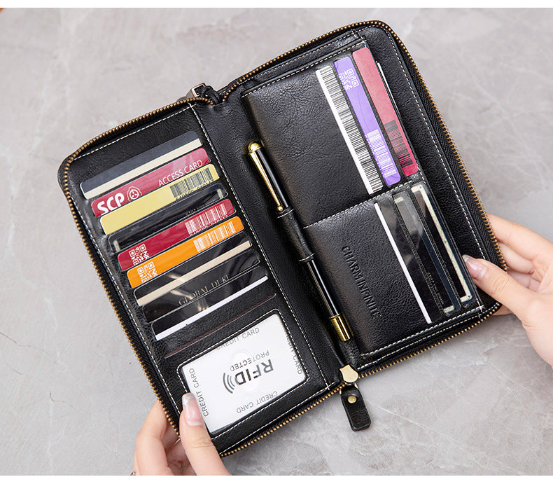 RFID women's wallet in pink color