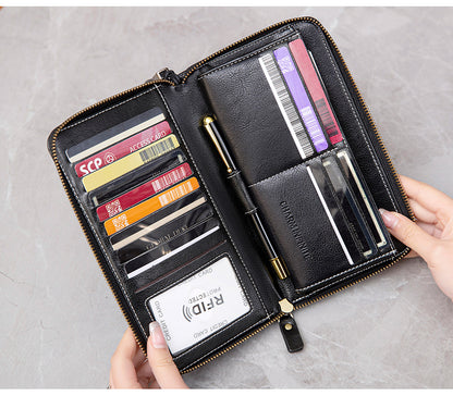 RFID women's wallet in pink color