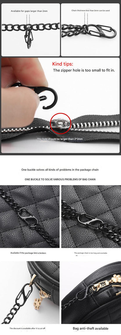 Mini alloy buckle for climbing gear attachment