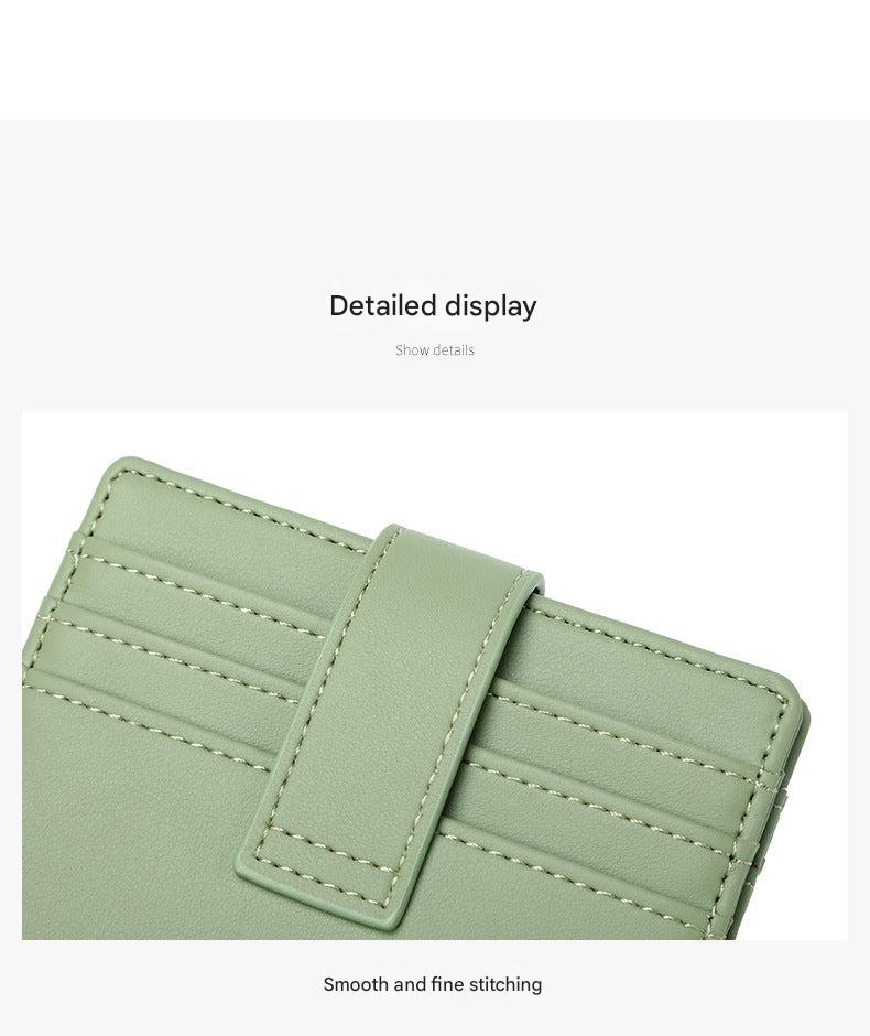 compact credit card holder in pink