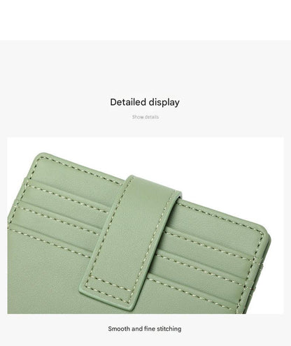 compact credit card holder in pink