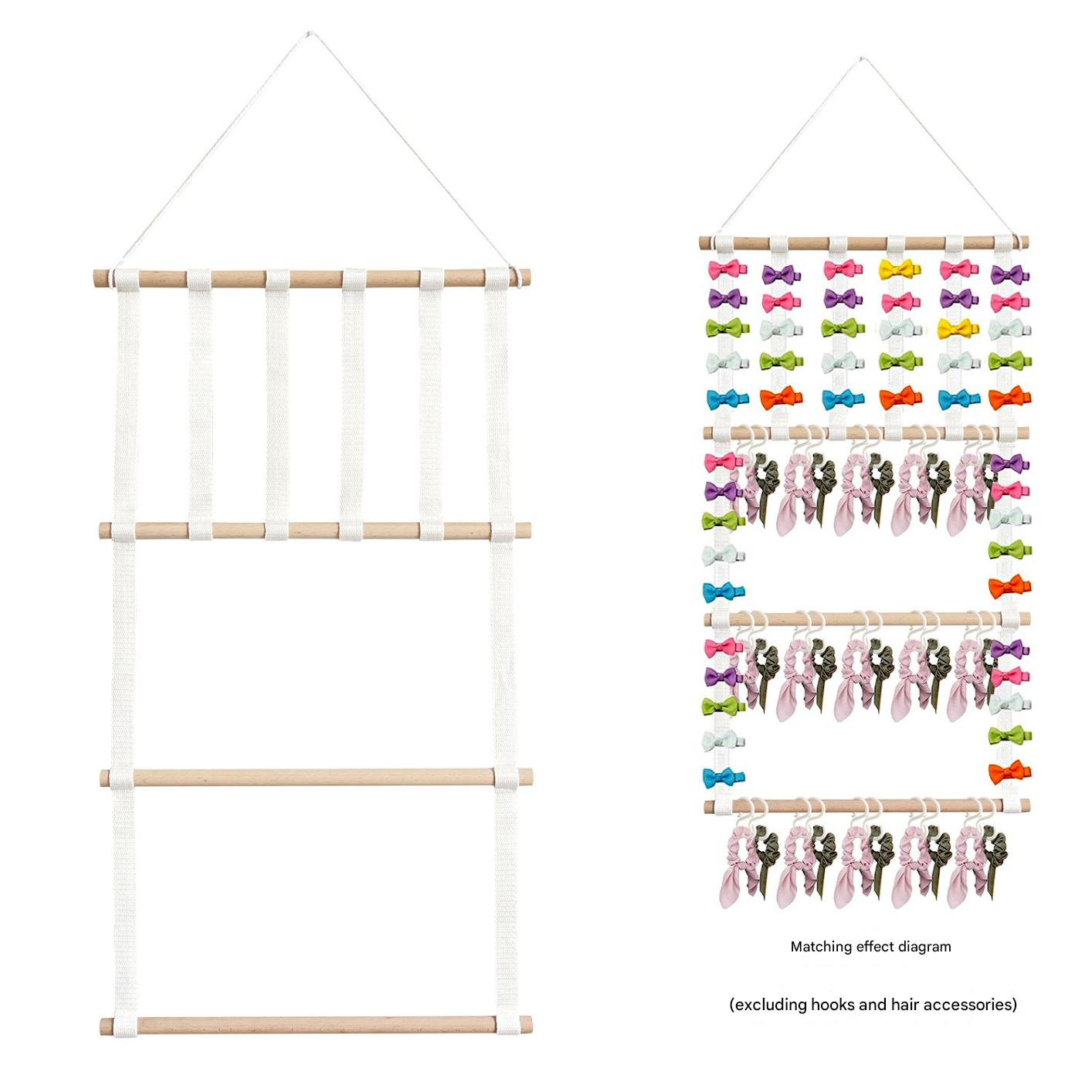 children's hair clip organizer wall hanging
