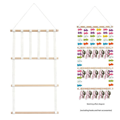 children's hair clip organizer wall hanging