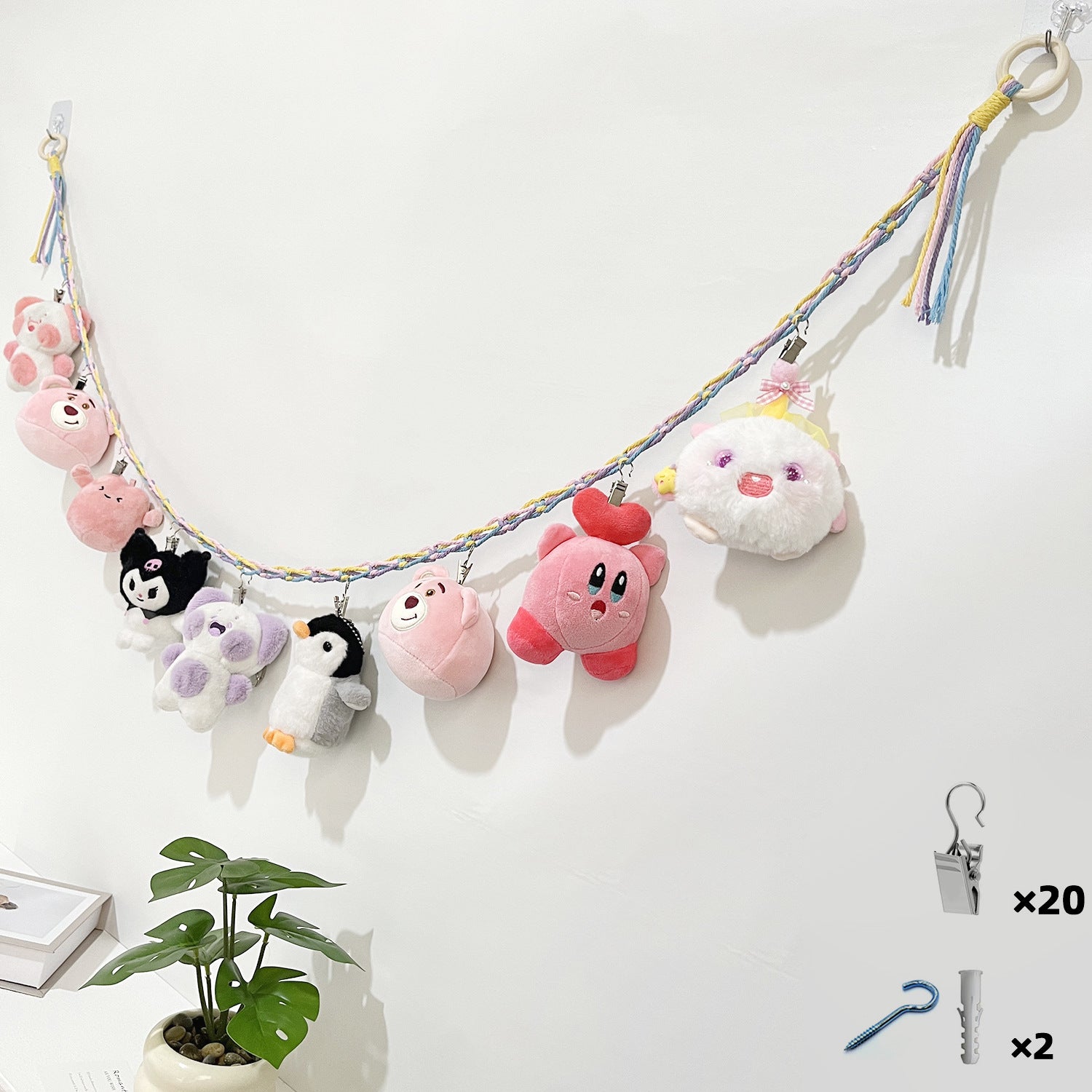 Doll with chain strap for easy hanging and display image 4