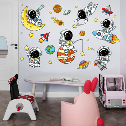 Children's space adventure wall sticker design 3