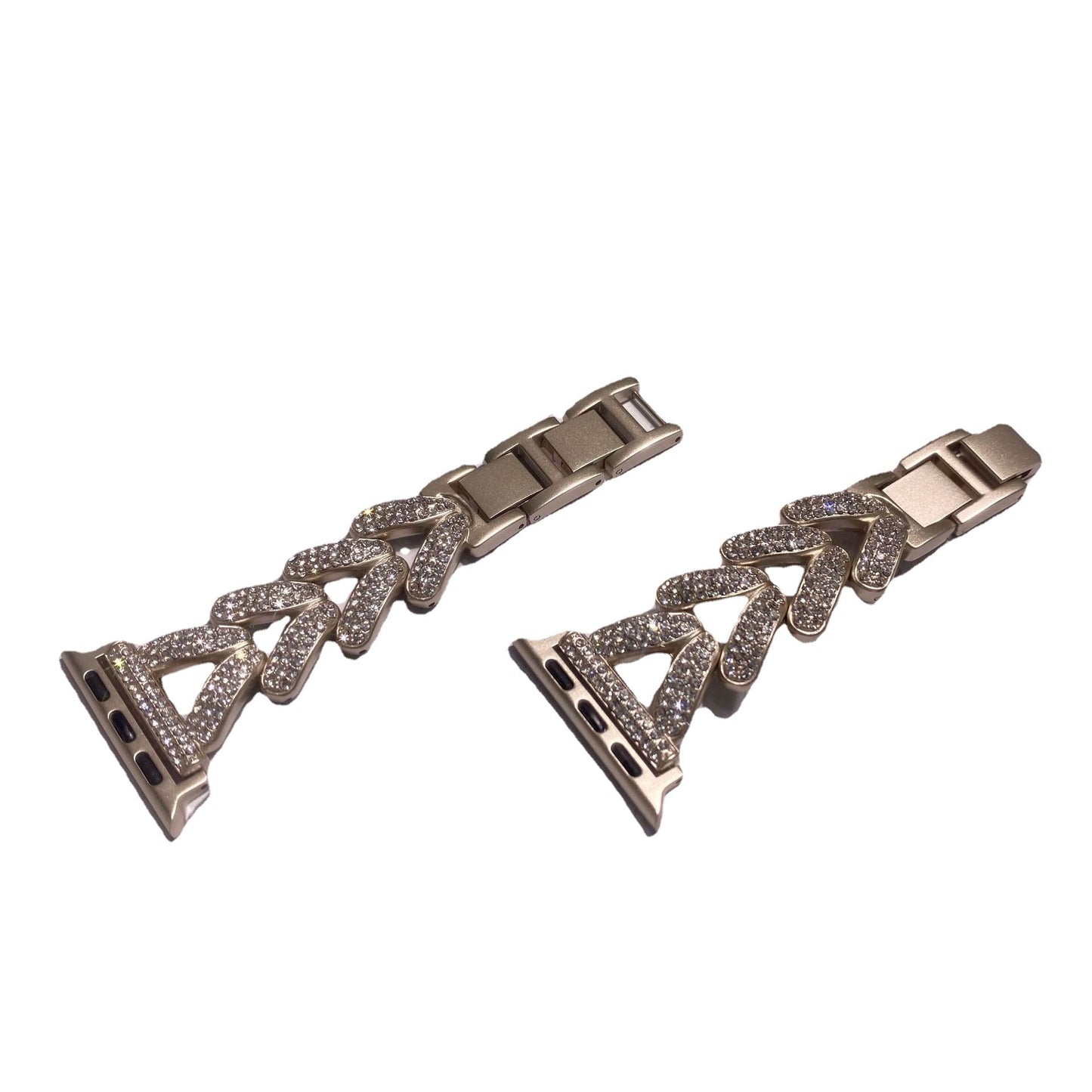 elegant diamond-studded watch band