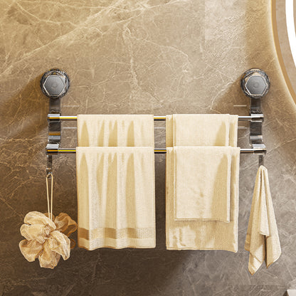 Dual-Pole Suction Towel Rack Image 7