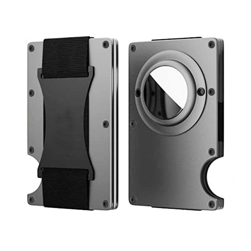 Interior view of Aluminum Wallet showing card capacity - Image 2