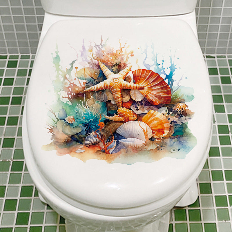 Self-adhesive starfish design for bathroom
