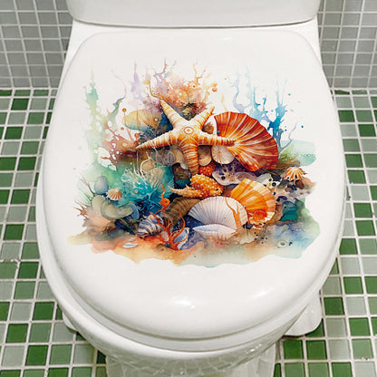 Self-adhesive starfish design for bathroom