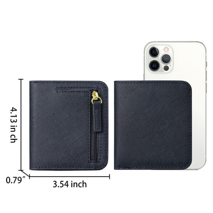 Women's slim wallet in starry black