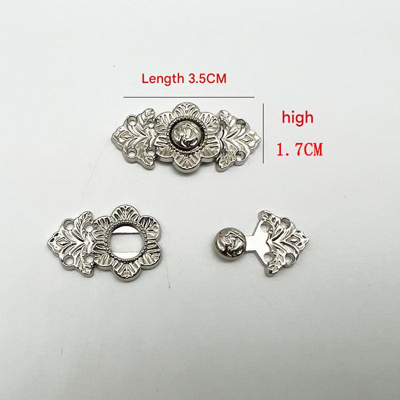 Metal fastener for Qipao clothing
