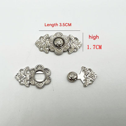Metal fastener for Qipao clothing