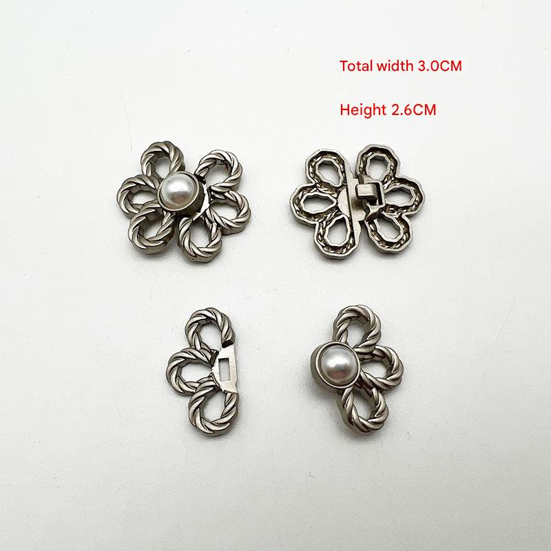 Metal fastener for Qipao clothing