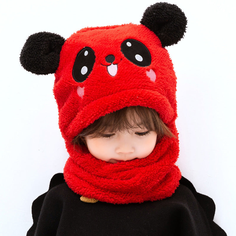Adorable children's hat and scarf set