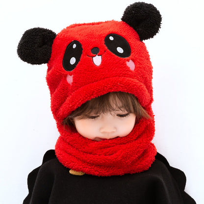 Adorable children's hat and scarf set
