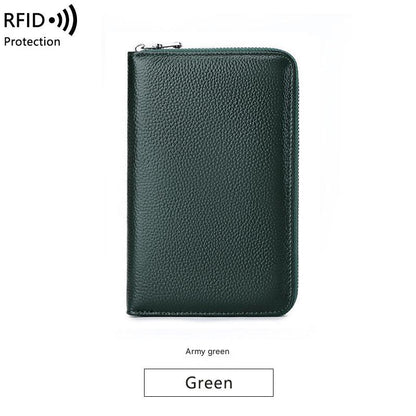 Premium RFID Leather Passport Holder Image 6