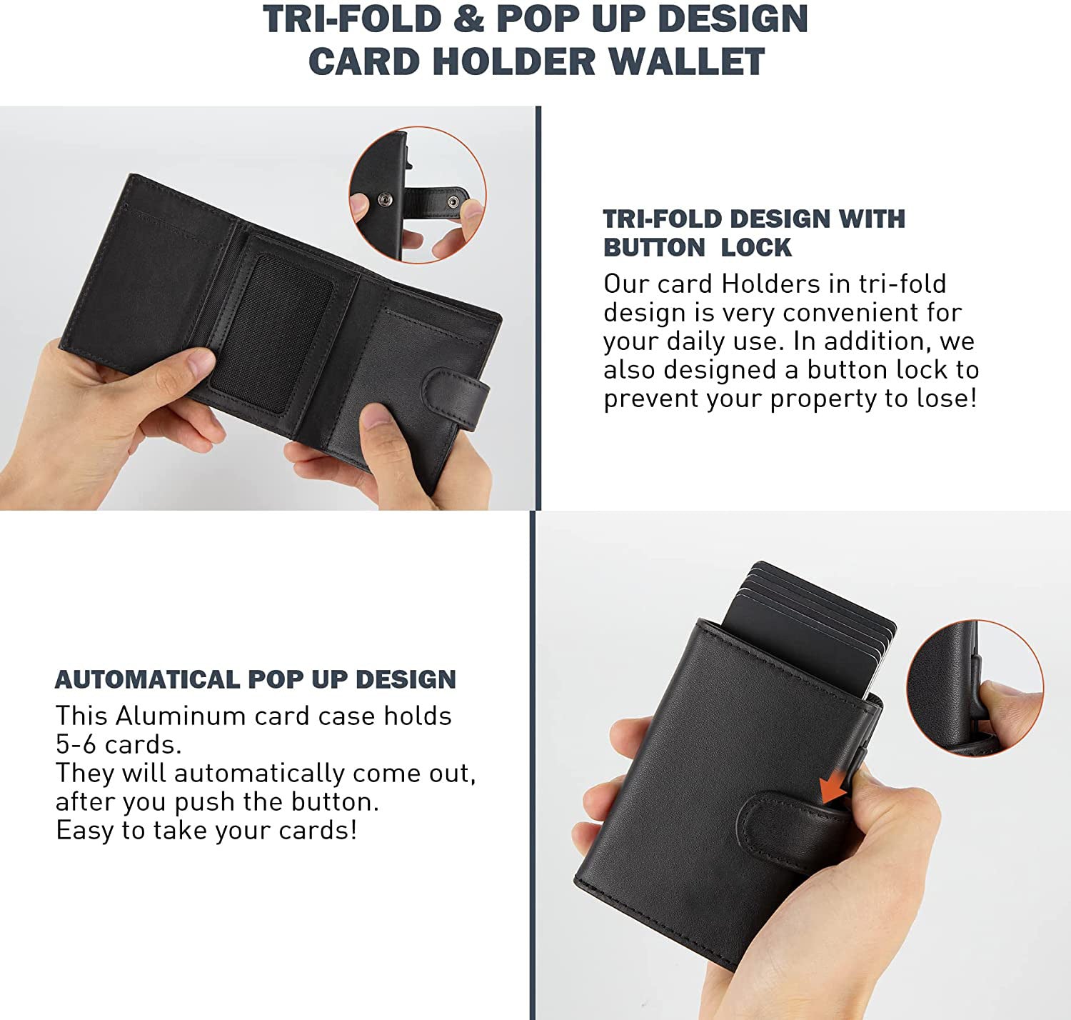 Contemporary design men's wallet