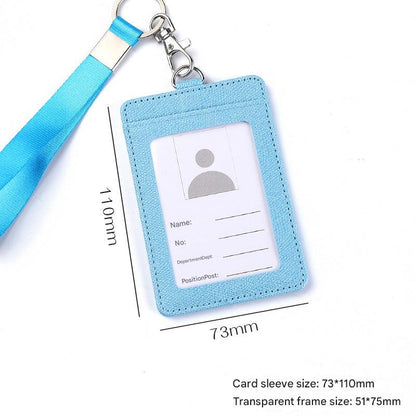 Multi-card holder with PU leather design for work and bus passes