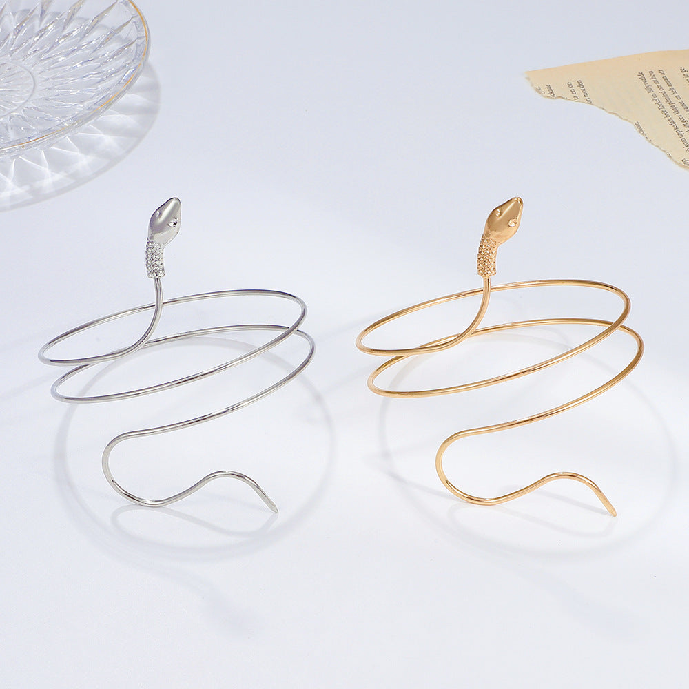 Elegant snake cuff bracelet image 5