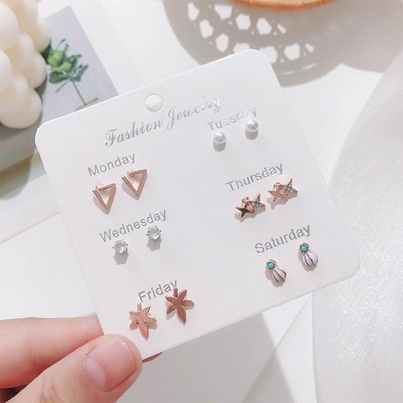 Korean pearl bow earrings image 6