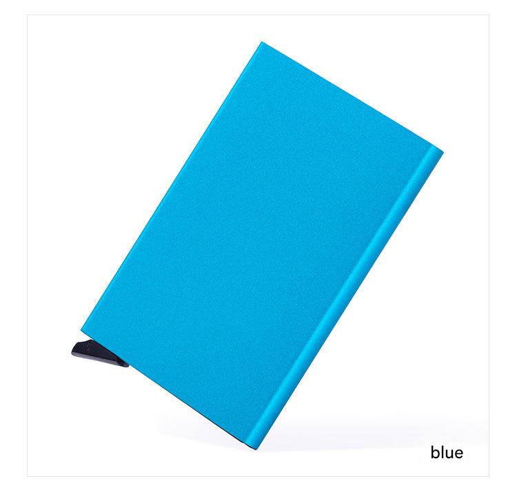 RFID card holder in silver color