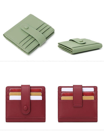 multiple colored wallets displayed together