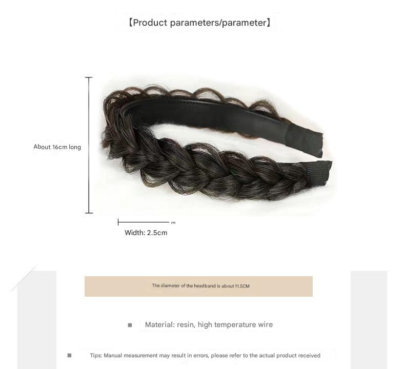 Fashionable hair accessory in dark brown color