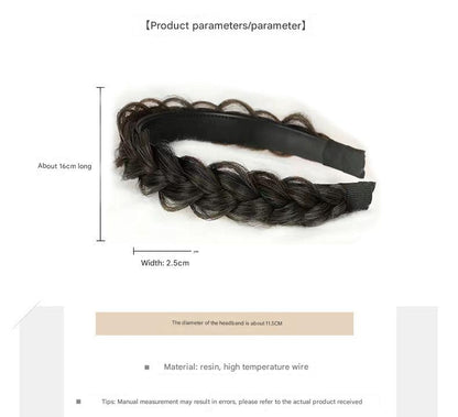 Fashionable hair accessory in dark brown color