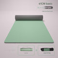 Green 183*61cm Three-Piece Set [Yoga Mat + Strap + Mesh Bag] ☆ High-Quality TPE Material