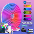 12V Neon Blue Bluetooth RGBIC (3m, 252 lights) US Standard (Pack of 1)