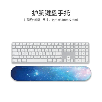 Custom Memory Foam Wrist Support Mouse Pad & Keyboard Rest for Ergonomic Comfort - Vibrant Designs